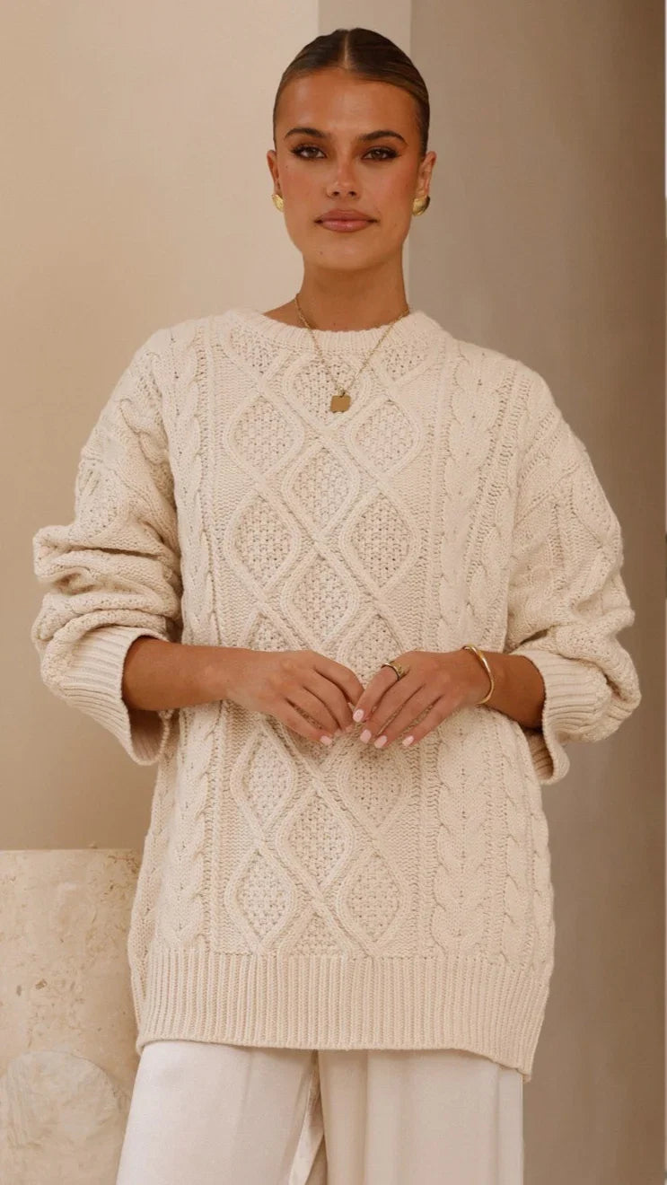 Luna Knit Sweater Cream