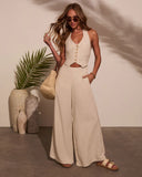 Katelyn Linen Vested Jumpsuit