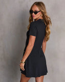 Kourtnie Knit Fit and Flare Mini Dress