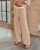 Cloud Nine Striped Drawstring Knit Pants
