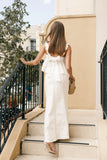 Raye Ruffle Strap Top White