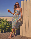 Vaycay Bound Abstract Crop Top