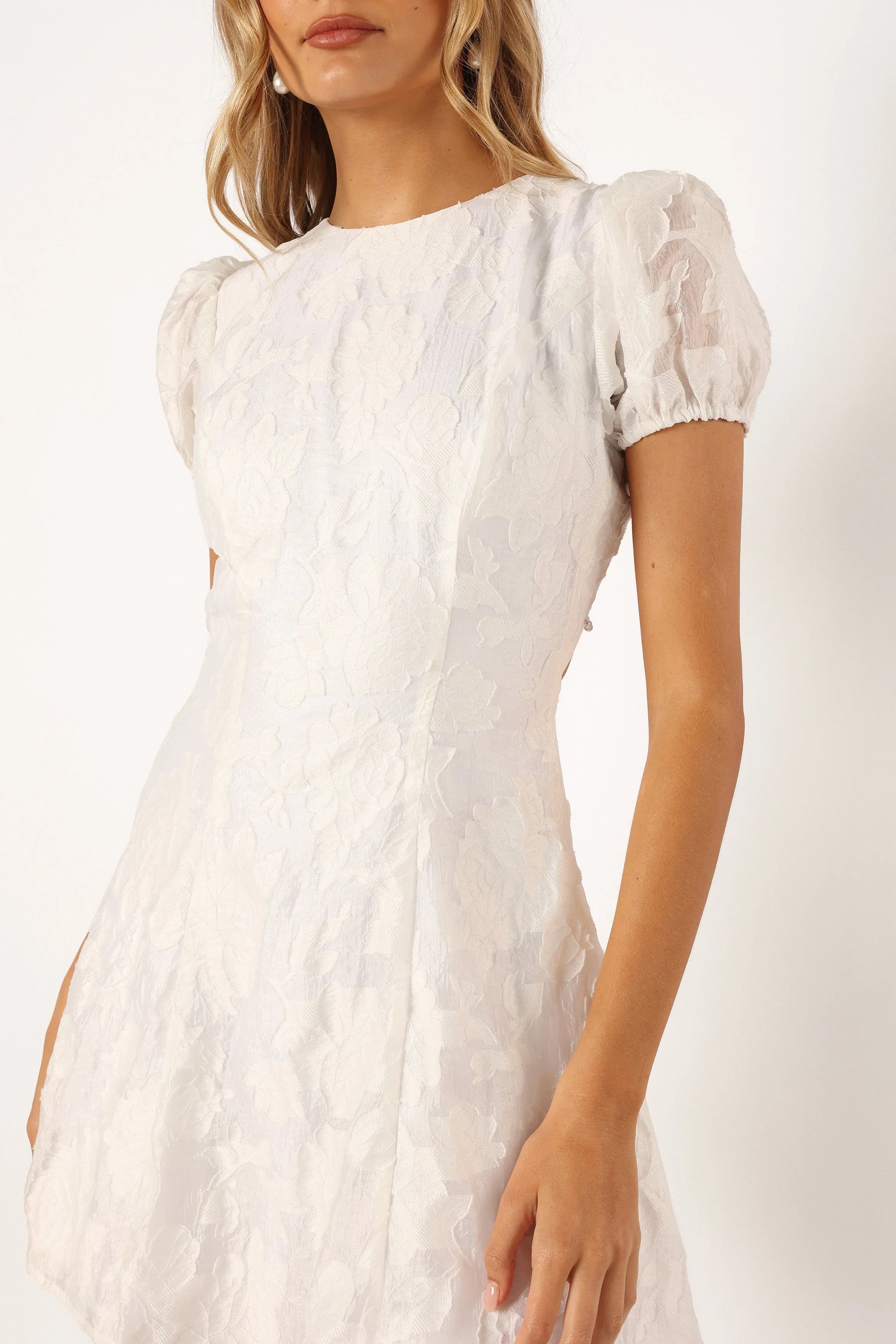 Kimmy Backless Mini Dress White