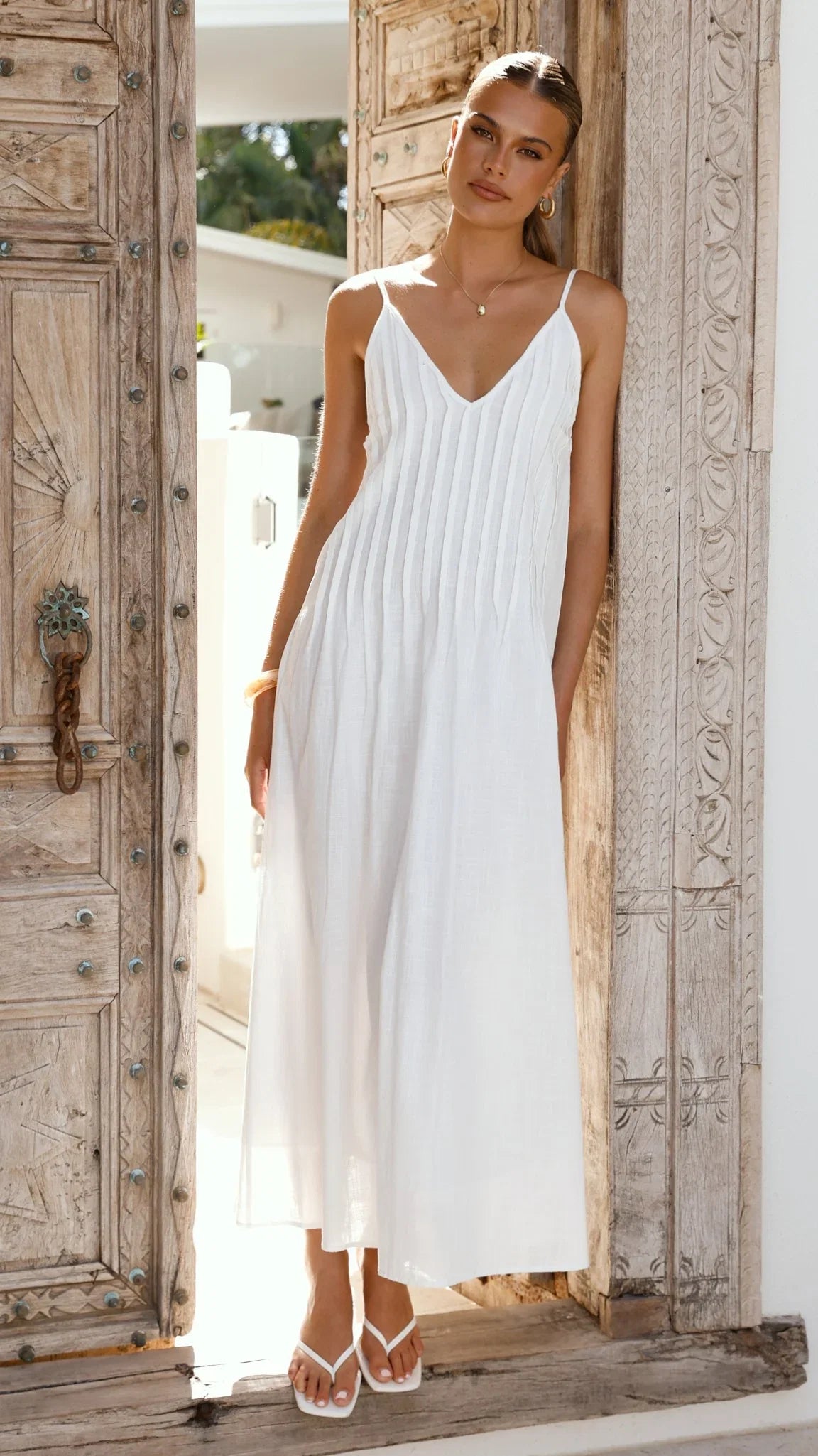Aspen Maxi Dress White