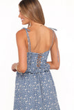 Karie Midi Dress Blue Floral