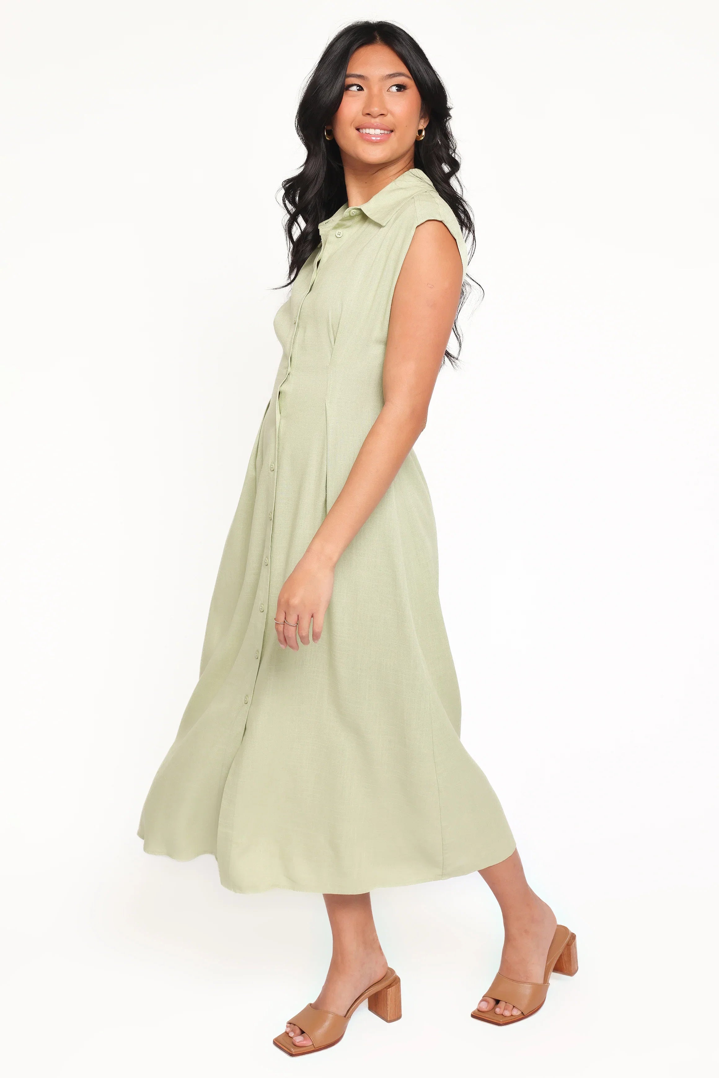 Cami Midi Dress Green