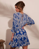 Riviera Radiant Abstract Print Mini Dress