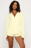 Airplane Mode Modal Pyjama Top Lemon