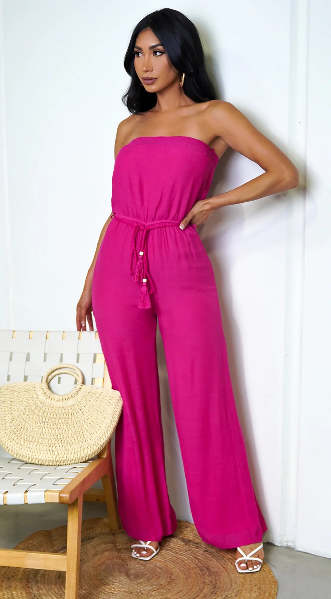 May Tube Jumpsuit Pink