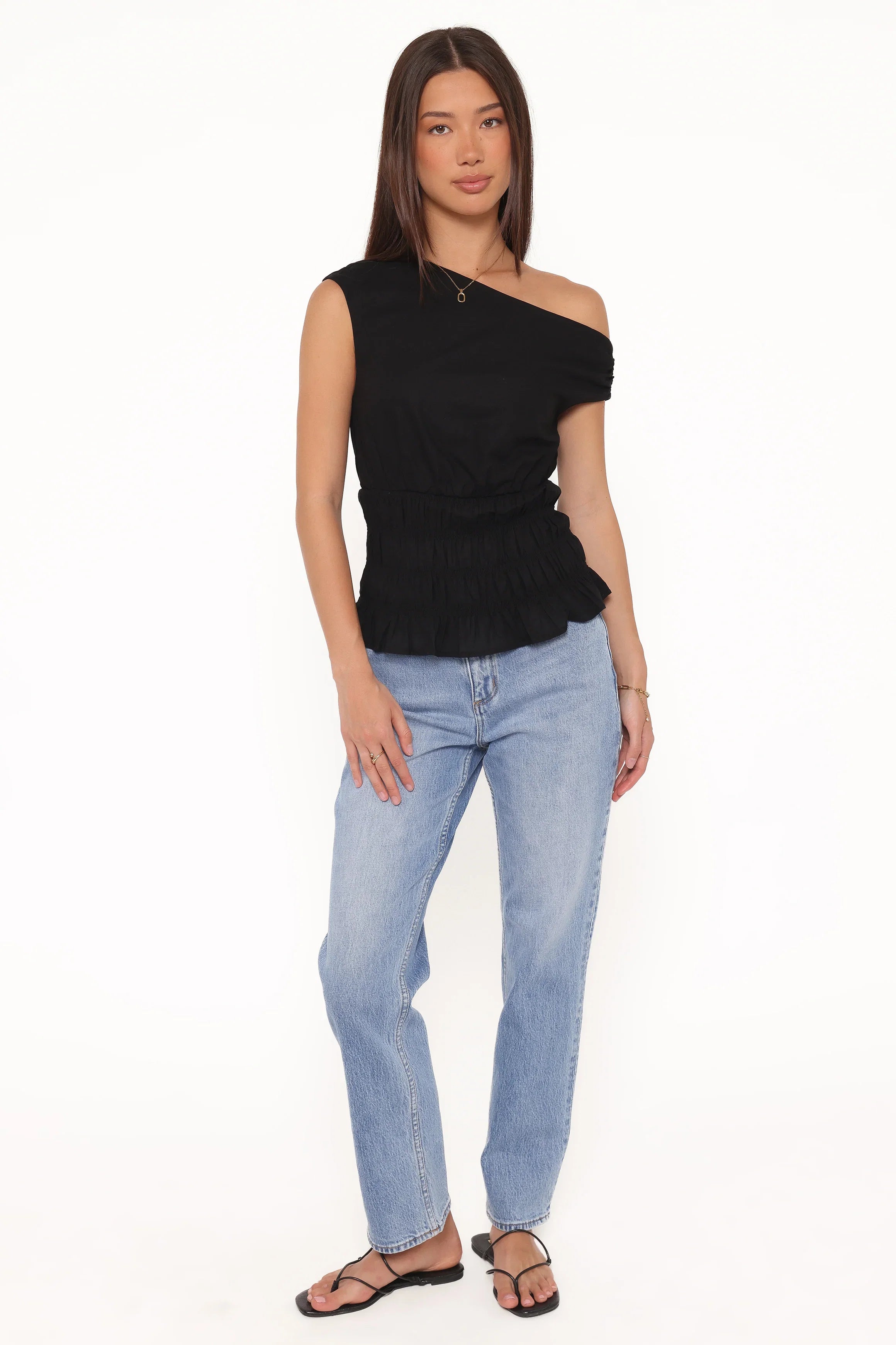 Lia Off Shoulder Top Black