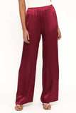 Carissa Satin Pants Berry