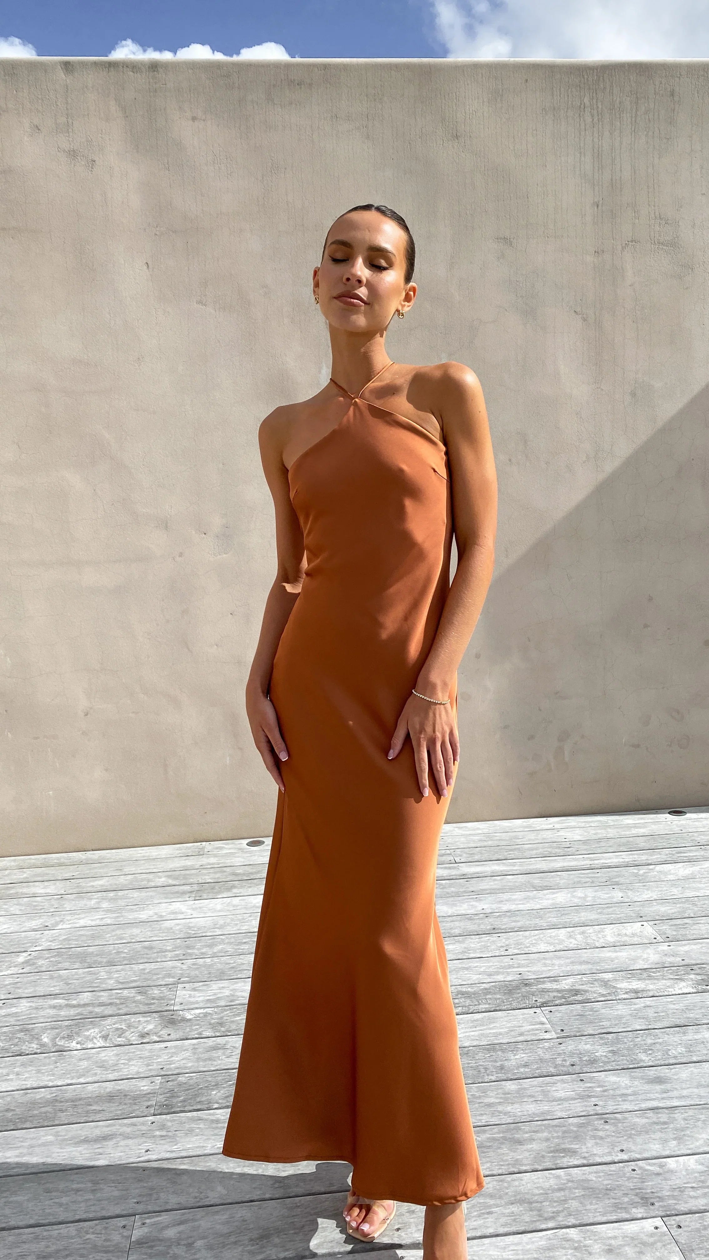 Chiara Maxi Dress Copper