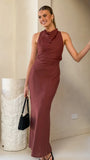 Velaris Maxi Dress Burgundy