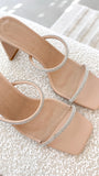 Kallie Heel Nude Diamante