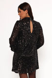 Springfield Mini Dress Black Gold