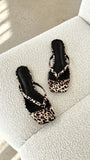 Tove Sandal Leopard Satin