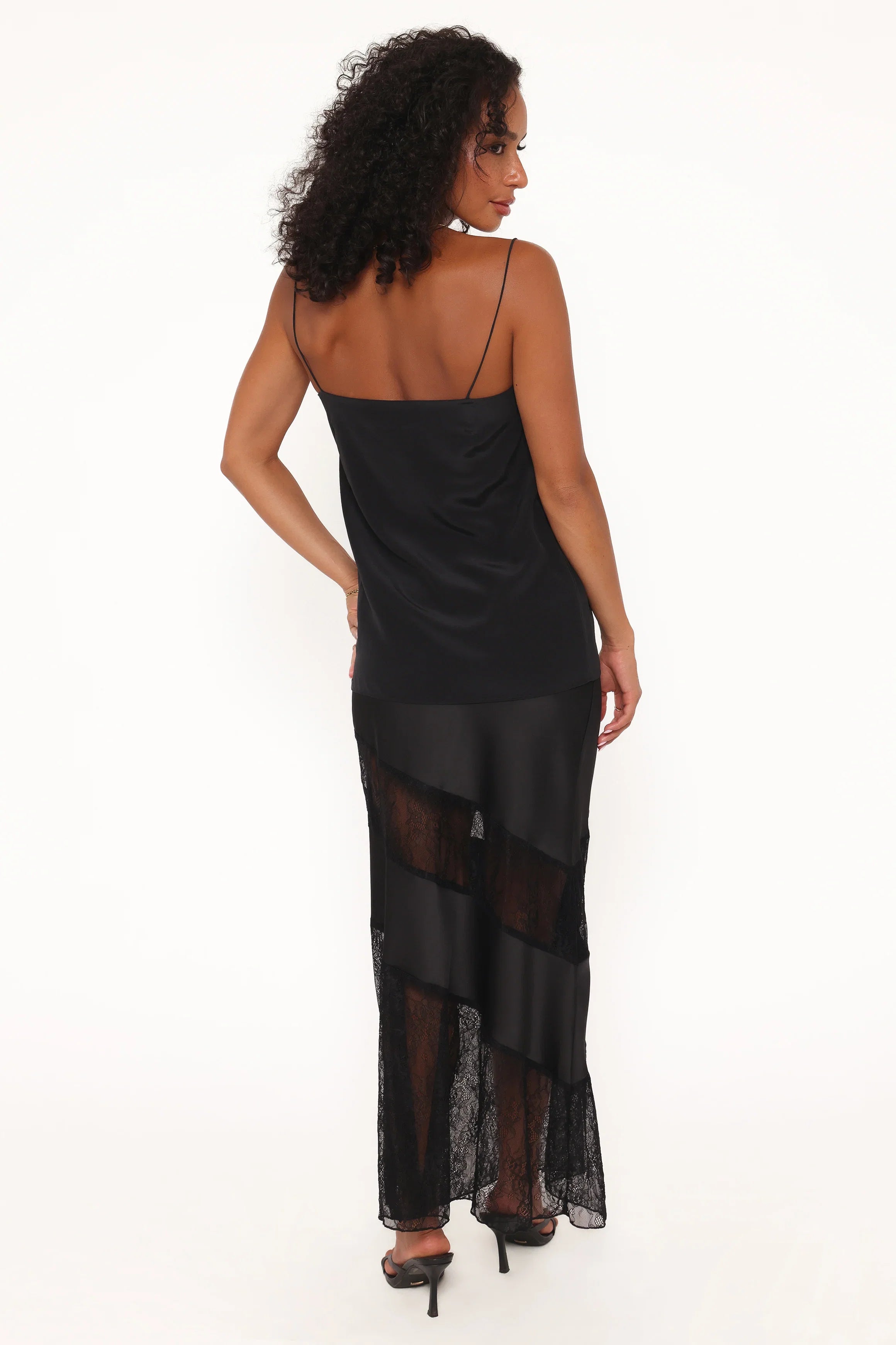 Winona Lace Maxi Skirt Black