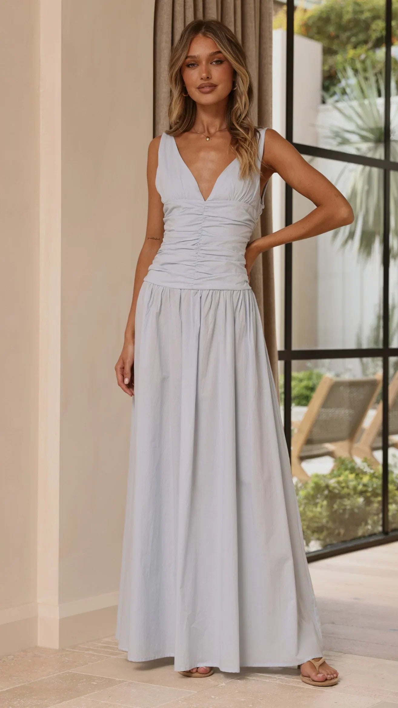 Sanya Maxi Dress Blue