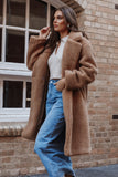 Beatrice Faux Fur Coat Camel