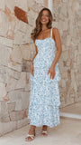 Page Maxi Dress Blue Floral