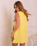 Petal Moves Floral Shift Mini Dress
