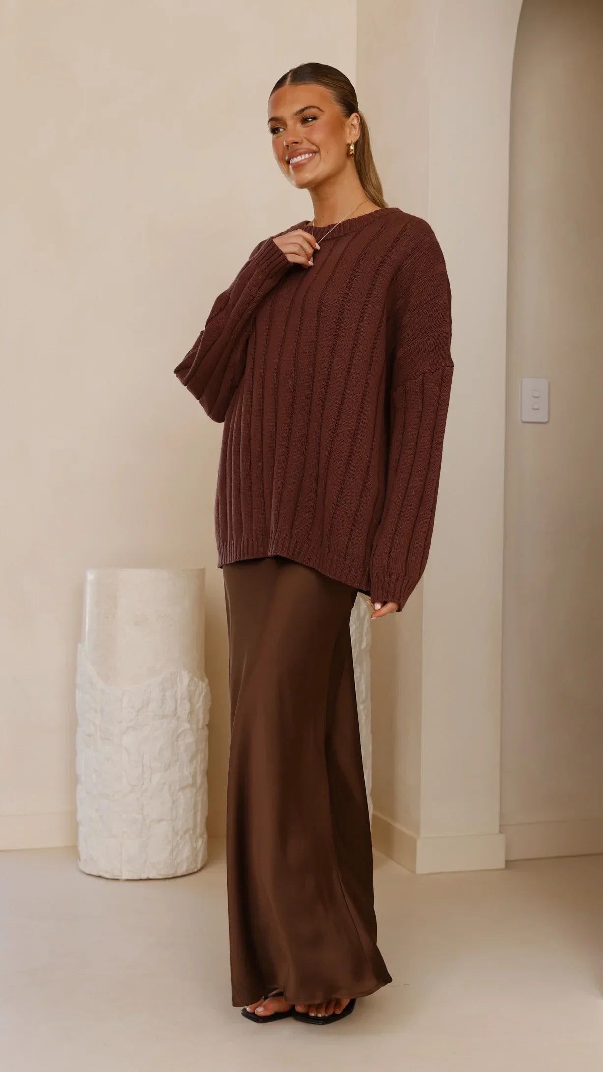 Naiva Oversized Knit Brown