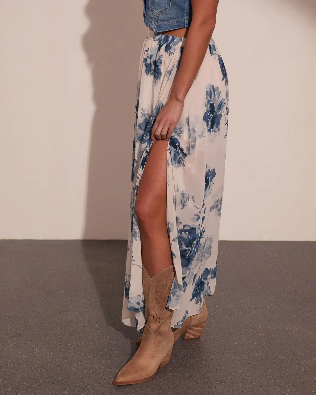 Wildflower Heirloom Floral Maxi Skirt