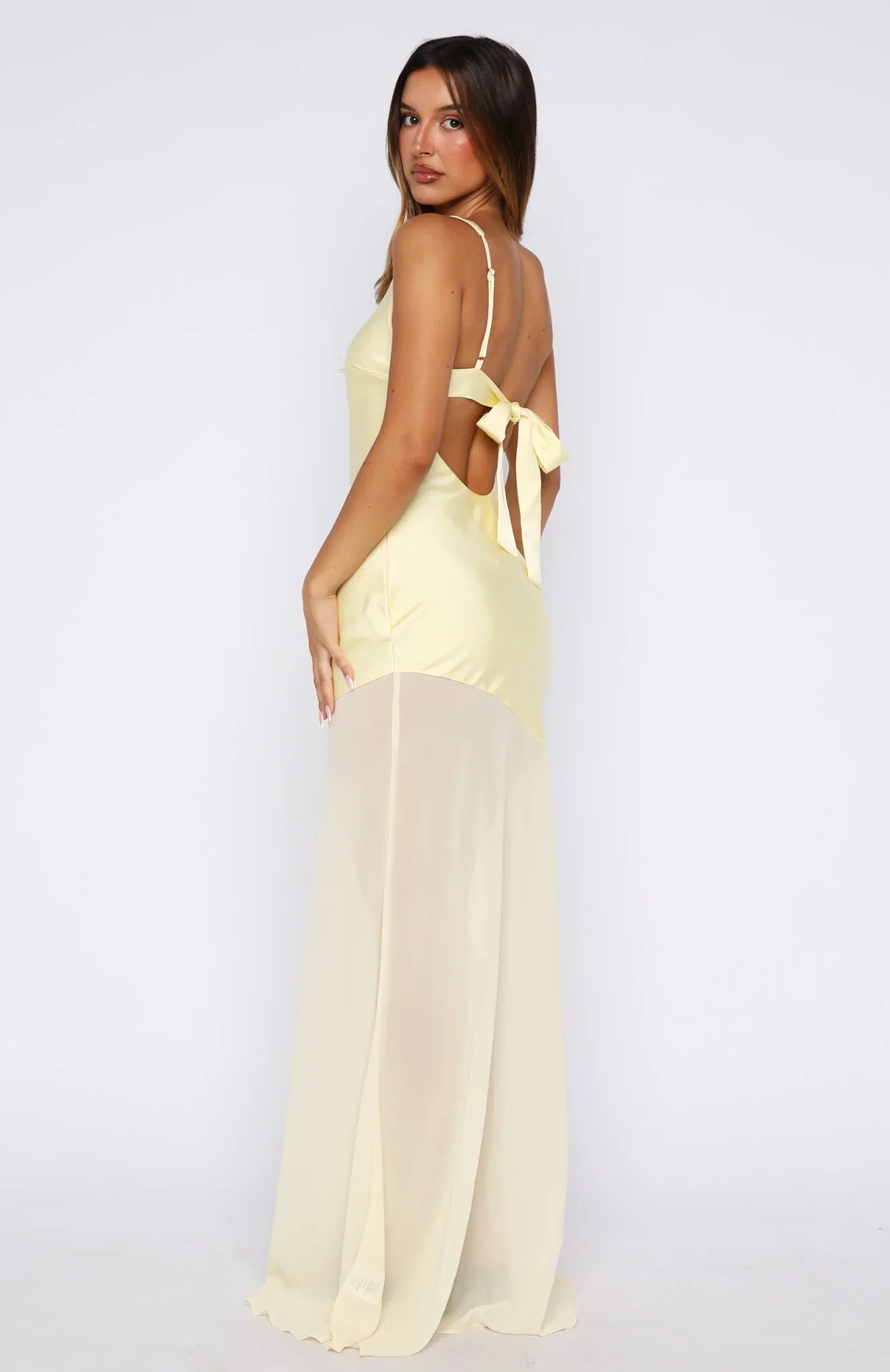 Vip Vibes Maxi Dress Lemon