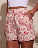 Coastal Classy Relaxed Abstract Shorts