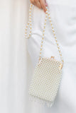 Manon Small Beaded Bag Pearl