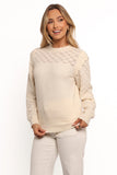 Roseanne Knit Sweater Cream