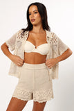 Harlowe Knit Shorts Natural