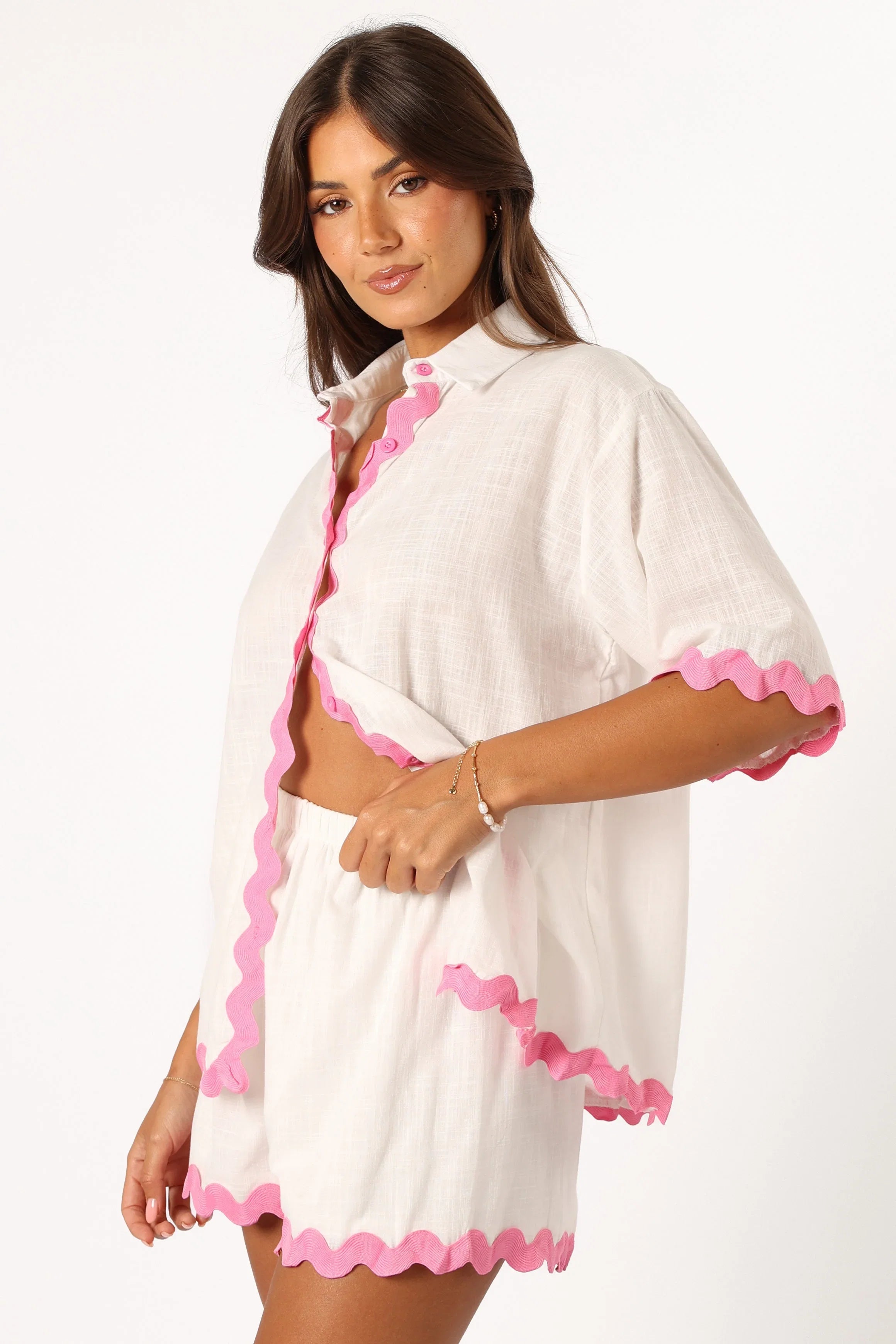 Wilson Short Set White Pink