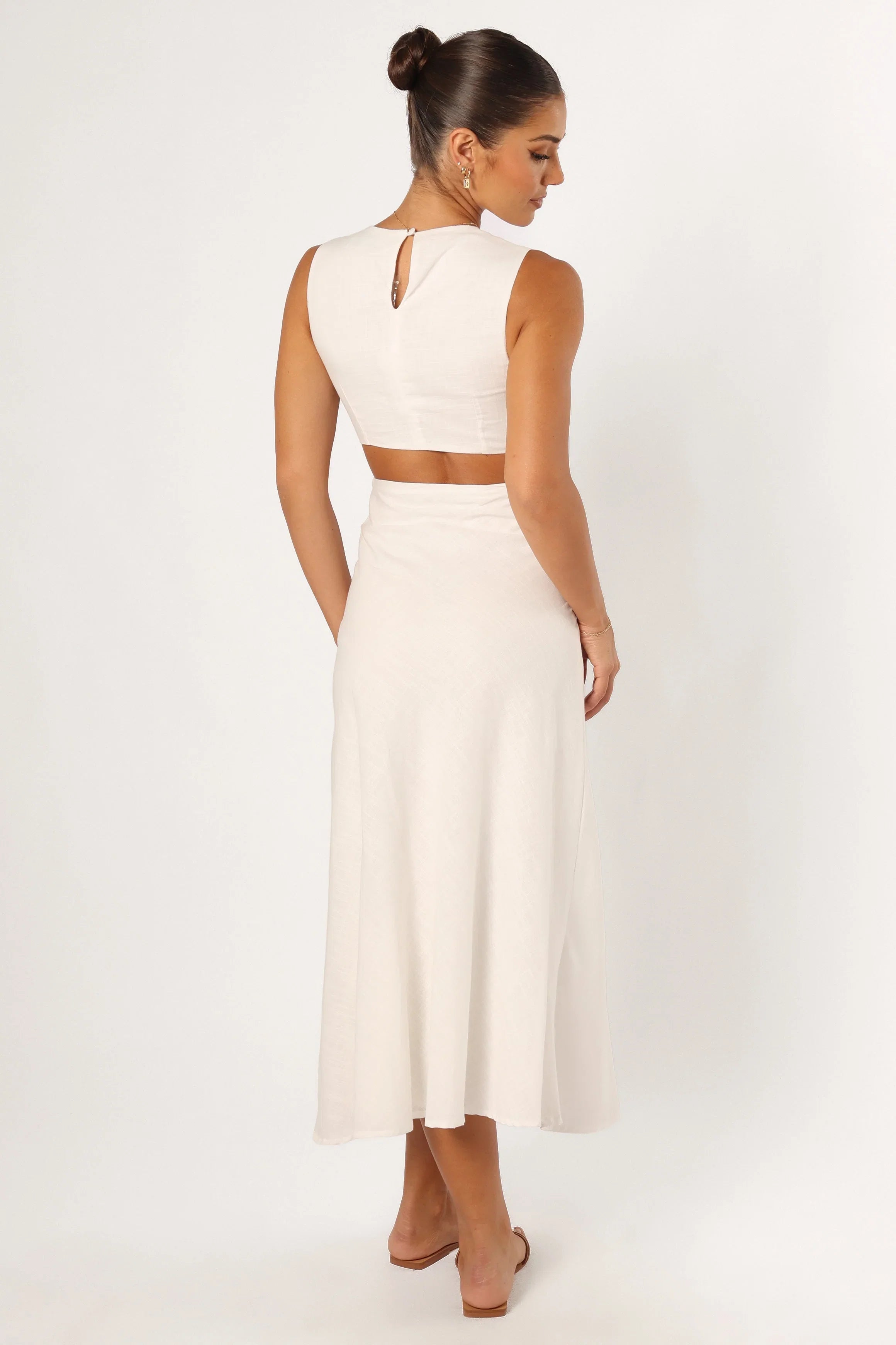Sola Midi Dress White