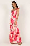 Tilly Shirred Maxi Dress Pink