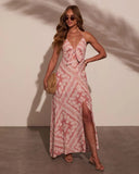 Sun Kissed Shores Slip Maxi Dress