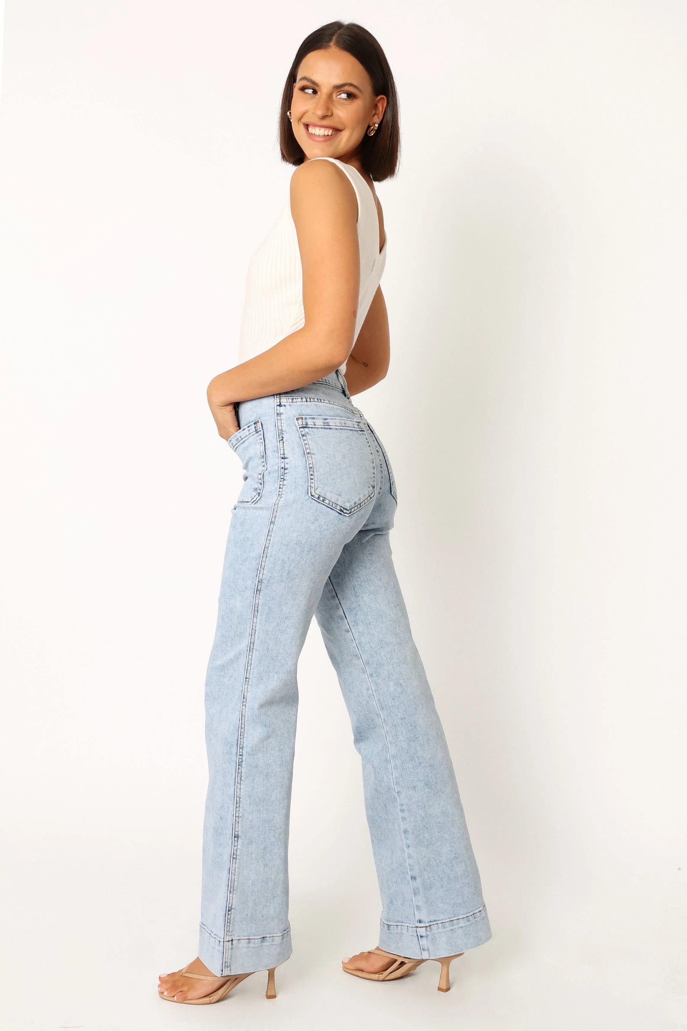 Nico Wide Leg Jean Blue