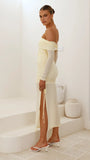 Isadora Off Shoulder Maxi Dress Yellow