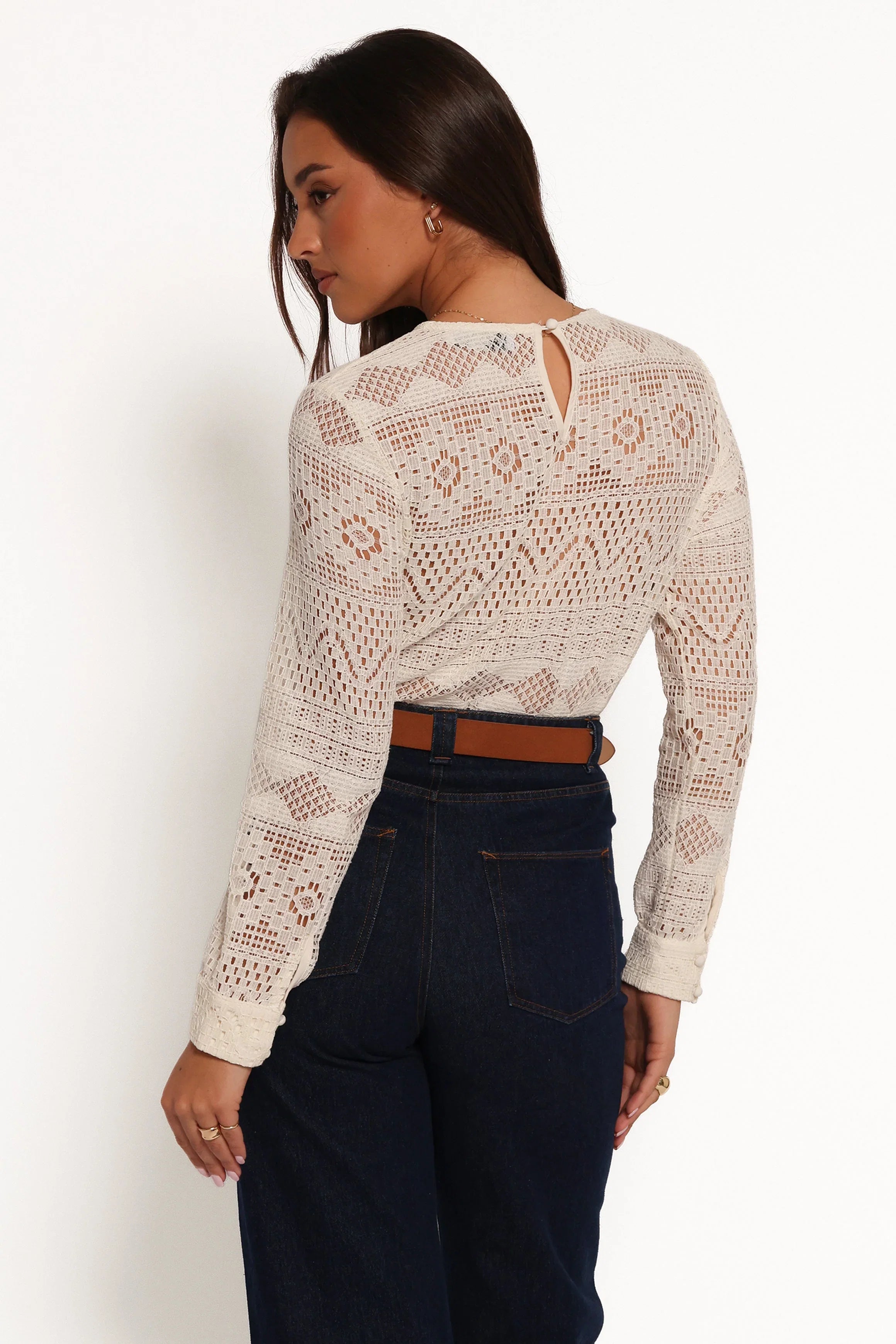 Maddot Long Sleeve Top Cream