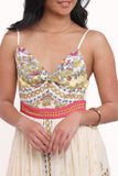 Caelia Maxi Dress Yellow Multi