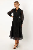 Neve Long Sleeve Maxi Dress Black