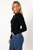 Nila Knit Top Black