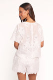 Tanis Embroidered Top White