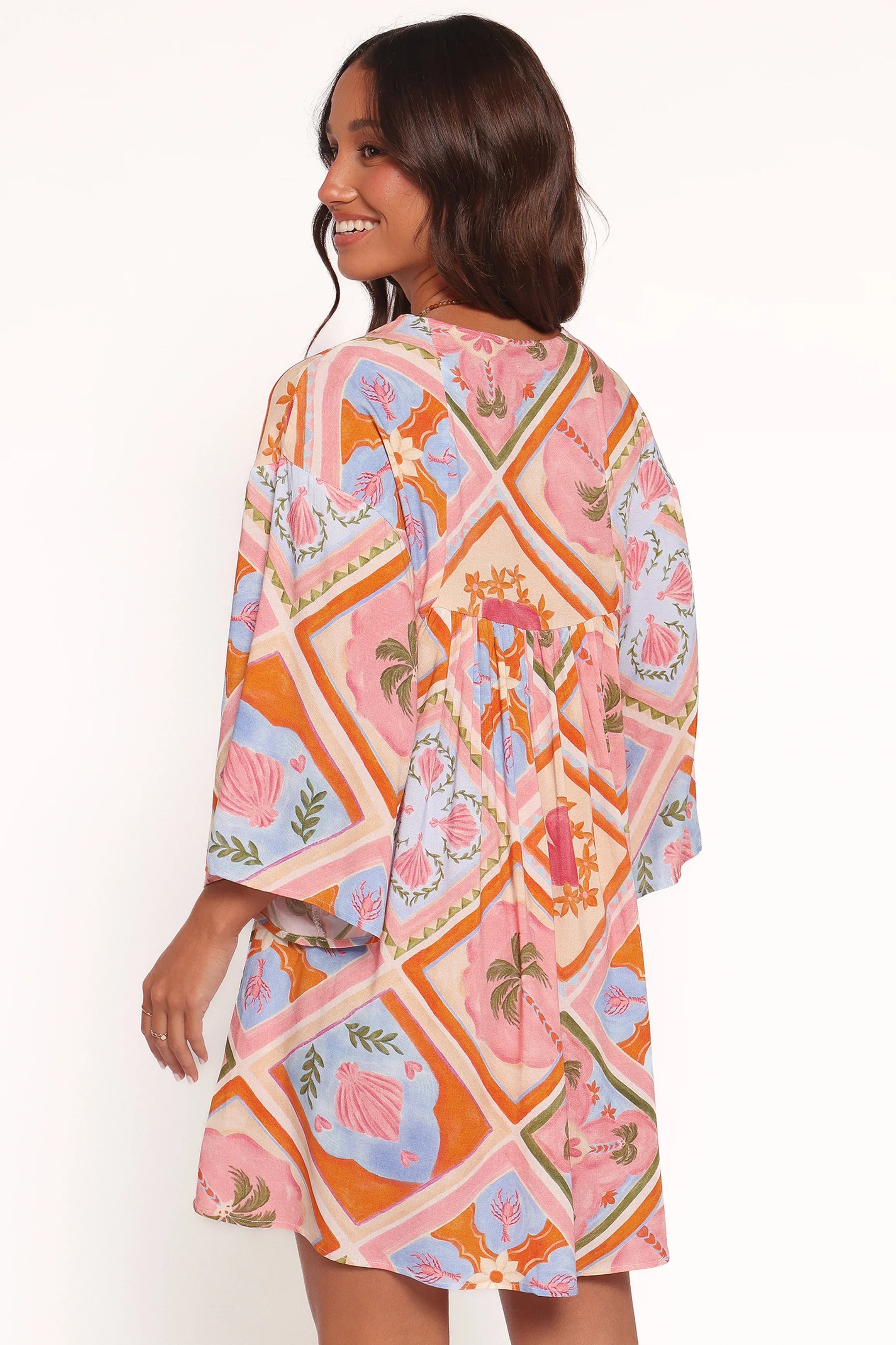 Zanna Mini Dress Multi Tile