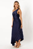 Kleo One Shoulder Maxi Dress Navy