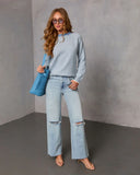 Simple Things Contrast Trim Sweater