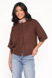 Lilith Knit Top Chocolate Brown