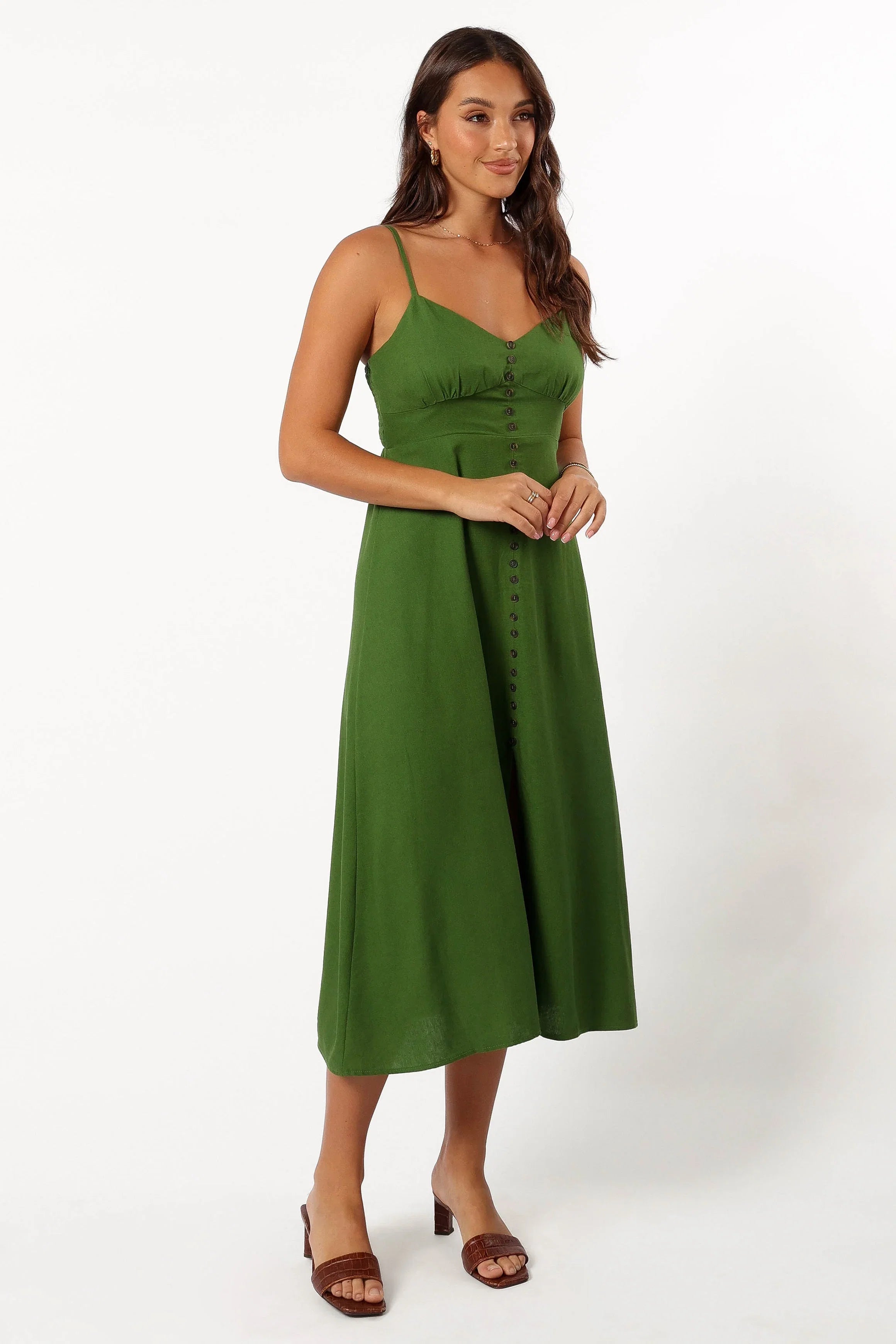 Darby Midi Dress Ibiza Green