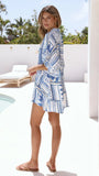 Talise Button Up Playsuit Coastal Escape