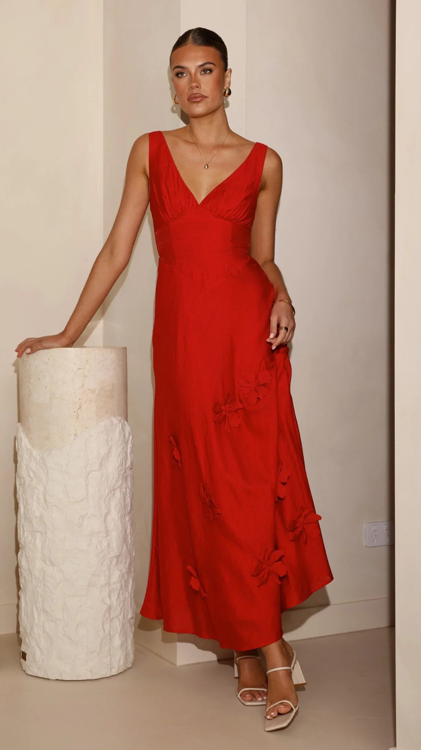 Lavara Maxi Dress Red